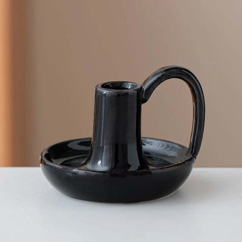 Arc Chamberstick, black