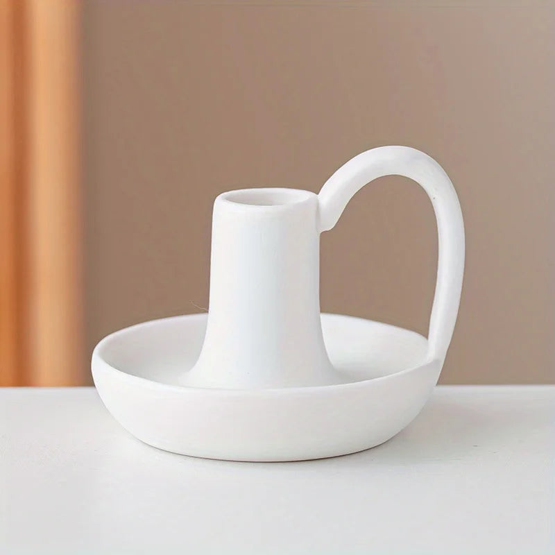 Arc Chamberstick, white