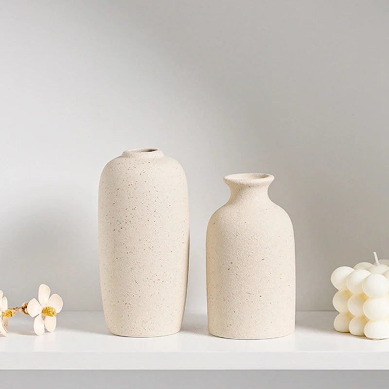 Dune vases, tall and short, styled together